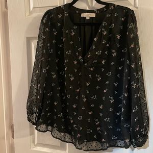 Loft floral blouse